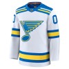 Miesten NHL St. Louis Blues Pelipaita Custom 2025-26 Fanatics Premium Vieras Valkoinen